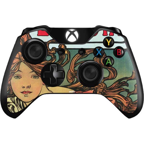 Alphonse Mucha Cycles Perfecta Xbox One Controller Skin