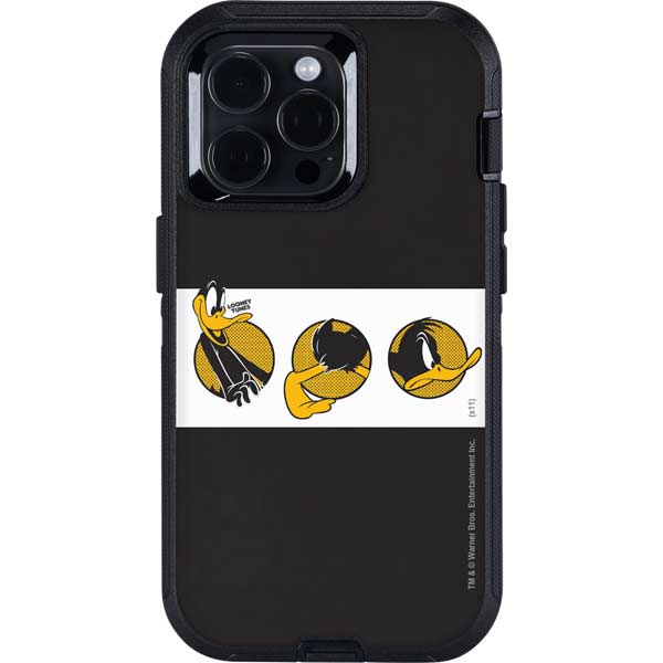 Looney Tunes Daffy Duck Three Circles Otterbox Defender iPhone Skin