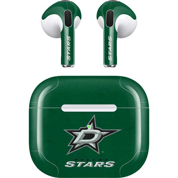 NHL Dallas Stars Distressed Apple AirPods (3rd Gen 2021) Skin