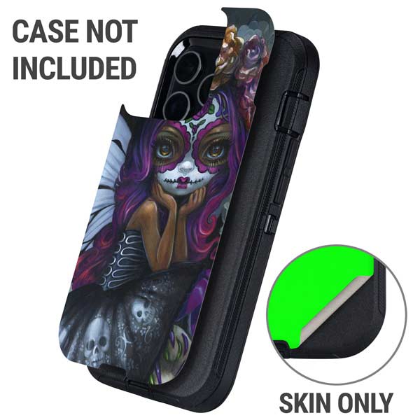 Day of the Dead Gothic Skull Fairy by Jasmine Becket-Griffith Otterbox Defender iPhone Skin