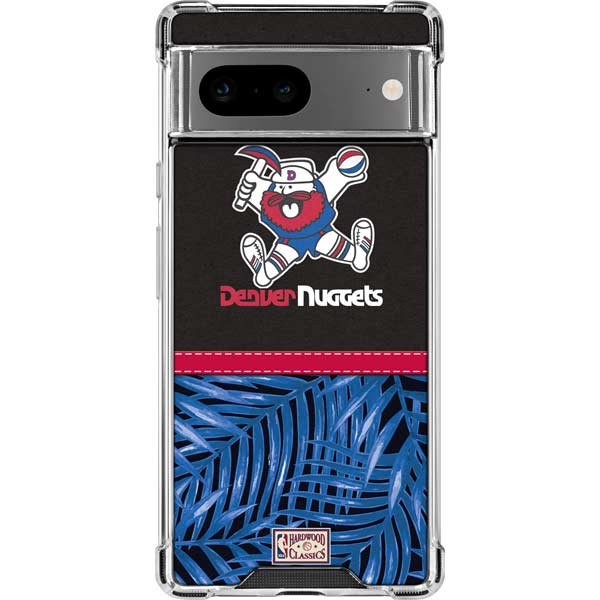 NBA Denver Nuggets Retro Palms Google Pixel 8 Clear Case
