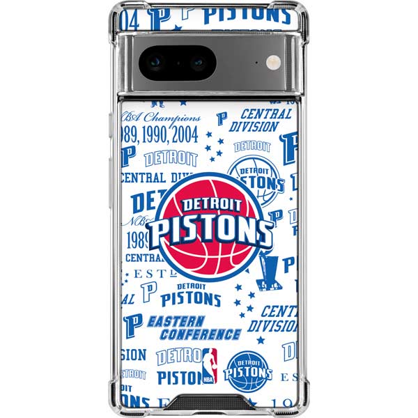 NBA Detroit Pistons Historic Blast Google Pixel 8 Clear Case