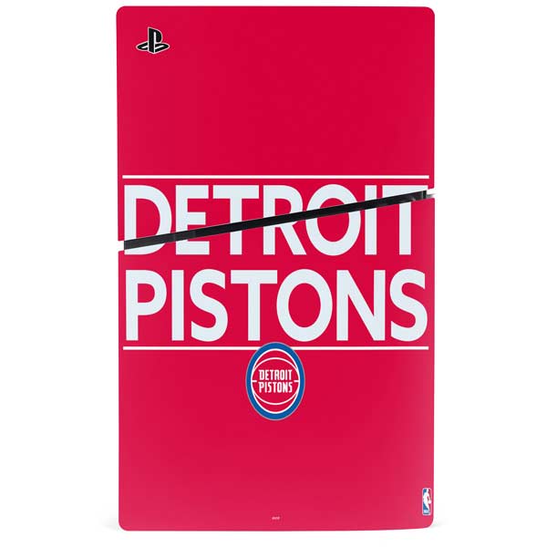 NBA Detroit Pistons Standard - Red PS5 Slim Disk Bundle Skin