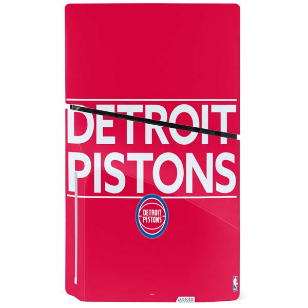 NBA Detroit Pistons Standard - Red PS5 Slim Disk Bundle Skin
