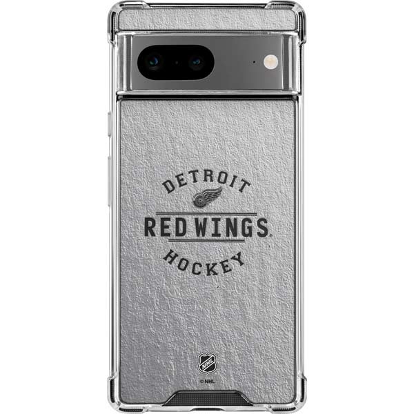 NHL Detroit Red Wings Black Text Google Pixel 8 Clear Case