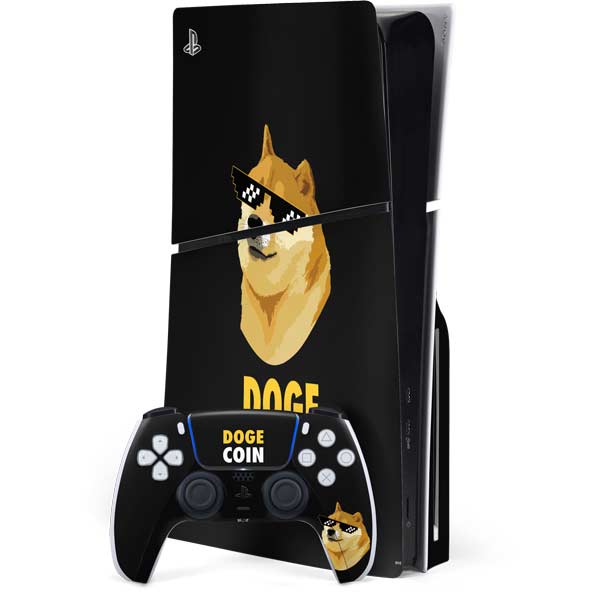 Doge Coin Crypto PS5 Slim Disk Bundle Skin