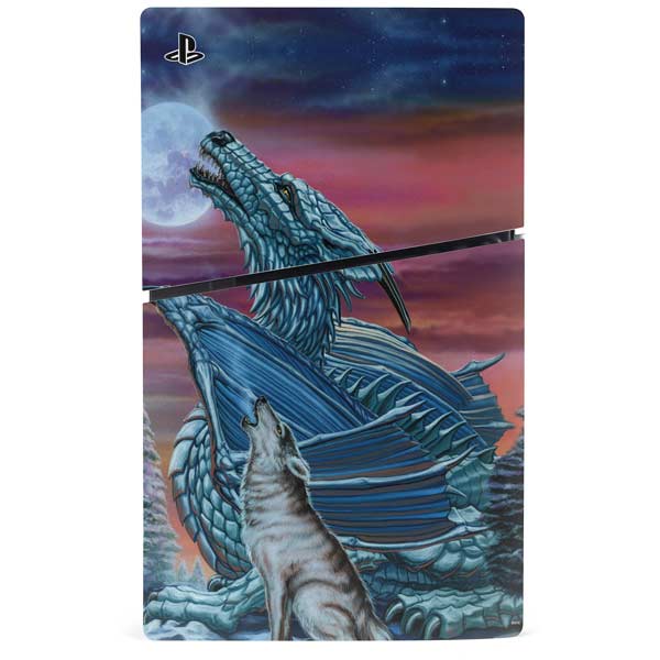 Dragon and the Wolf by Ed Beard Jr PS5 Slim Disk Bundle Skin