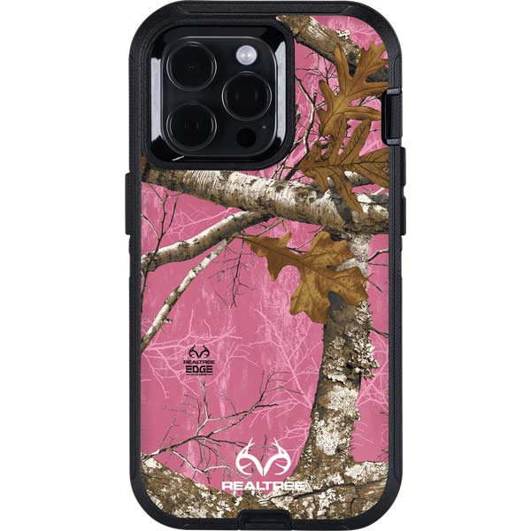 RealTree Edge Pink Camo Otterbox Defender iPhone Skin