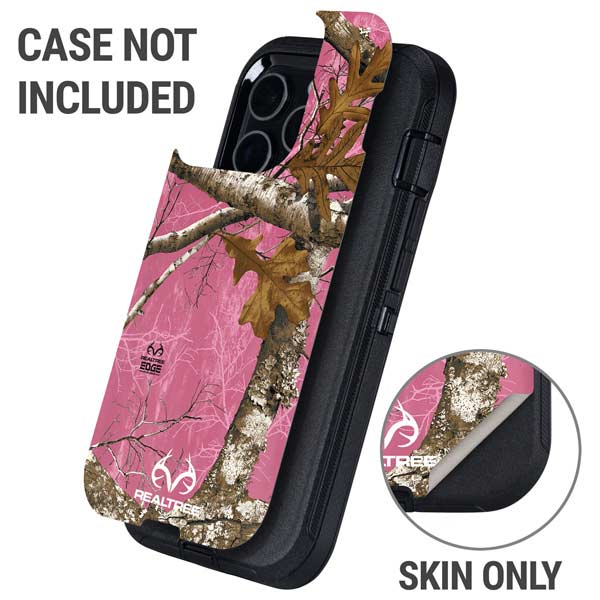 RealTree Edge Pink Camo Otterbox Defender iPhone Skin