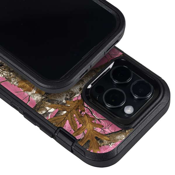 RealTree Edge Pink Camo Otterbox Defender iPhone Skin