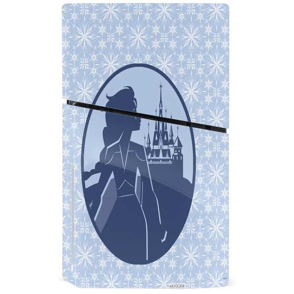 Disney Frozen II Elsa Silhouette Skin for PS5 Slim Disk Bundle - Skinit