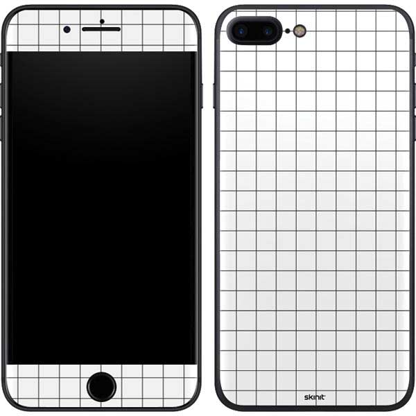 White Grid iPhone 8 Plus Skin