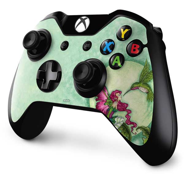 Amy Brown Flirting Fairy and Hummingbird Xbox One Controller Skin