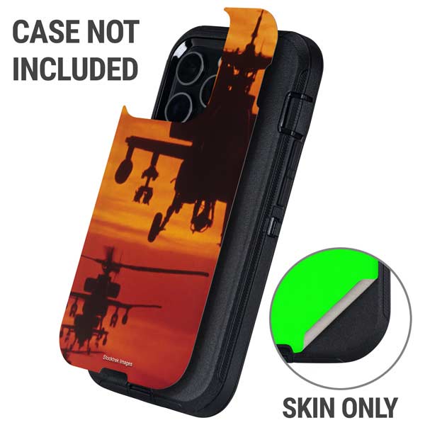 Four AH-64 Apache Helicopters Otterbox Defender iPhone Skin