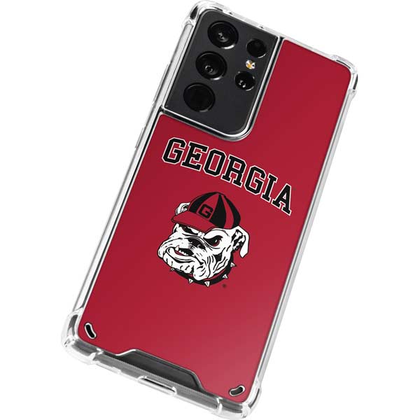 University of Georgia Bulldogs Galaxy S21 Ultra 5G Clear Case
