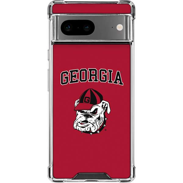 University of Georgia Bulldogs Logo Google Pixel 8 Clear Case