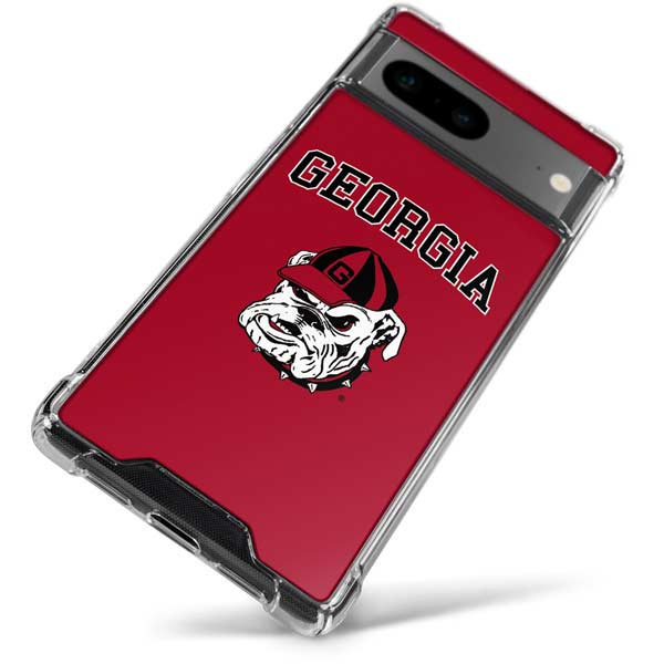 University of Georgia Bulldogs Logo Google Pixel 8 Clear Case