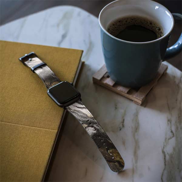 Gold Blush Marble Ink Apple Watch Band 38-40mm