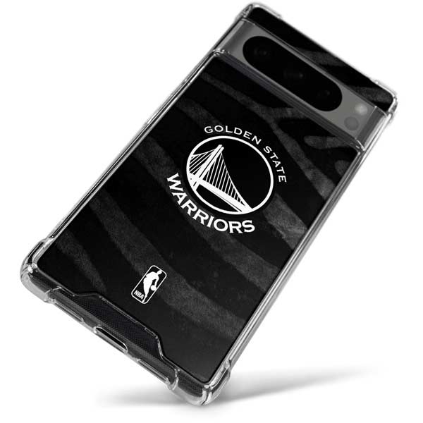 NBA Golden State Warriors Black Animal Print Google Pixel 8 Pro Clear Case
