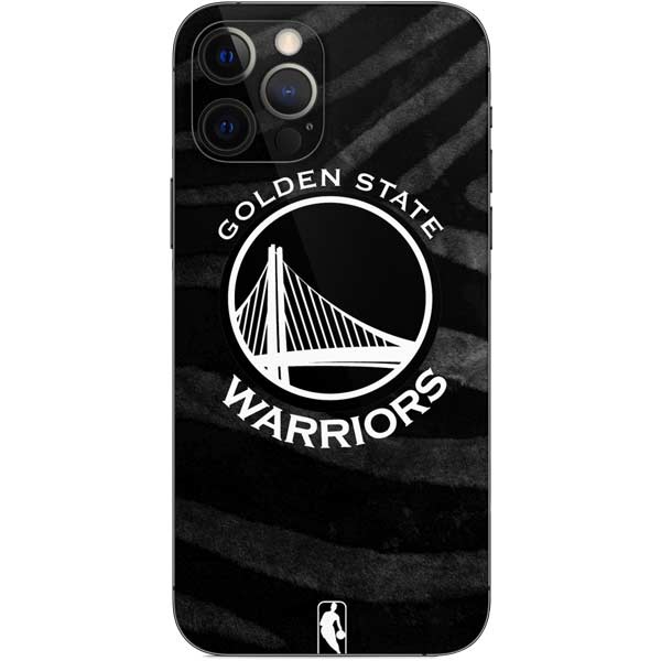 NBA Golden State Warriors Black Animal Print iPhone 12 Pro Skin