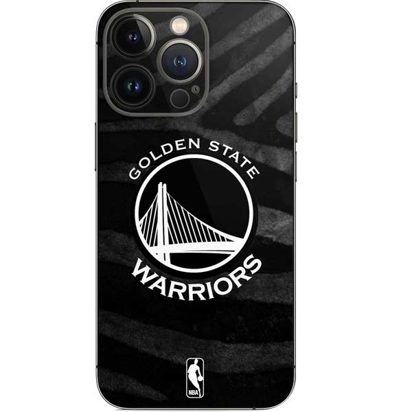 NBA Golden State Warriors Black Animal Print iPhone 13 Pro Skin