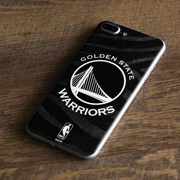 NBA Golden State Warriors Black Animal Print iPhone 8 Plus Skin