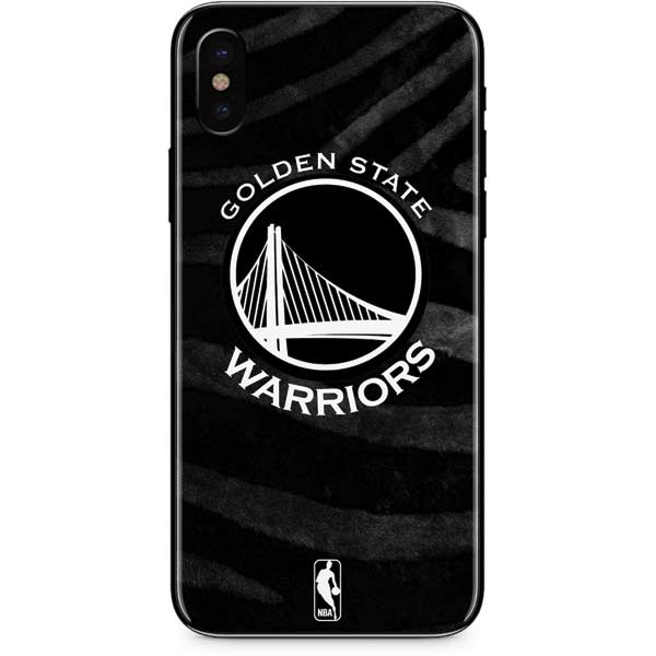 NBA Golden State Warriors Black Animal Print iPhone XS Max Skin
