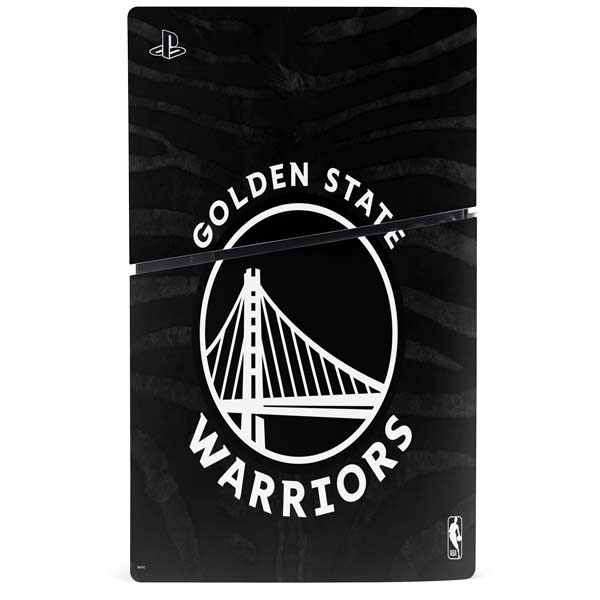 NBA Golden State Warriors Black Animal Print PS5 Slim Disk Bundle Skin