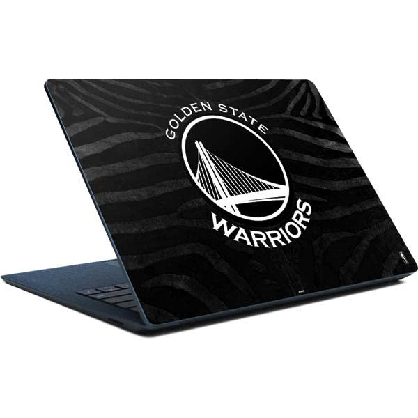 NBA Golden State Warriors Black Animal Print Surface Laptop Skin