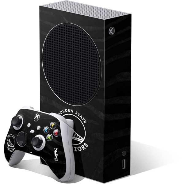 NBA Golden State Warriors Black Animal Print Xbox Series S Skins