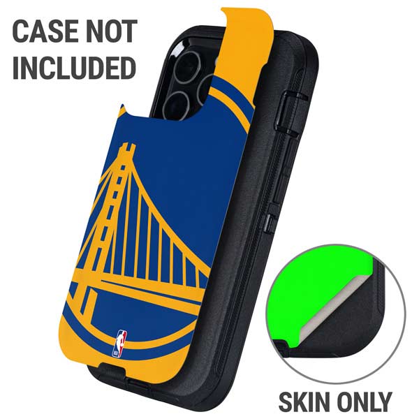 NBA Golden State Warriors Large Logo Otterbox Defender iPhone Skin