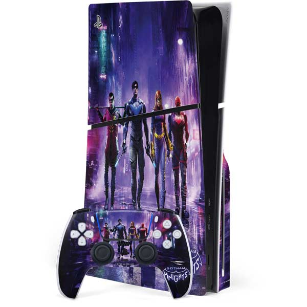 DC Comics Gotham Knights Characters PS5 Slim Disk Bundle Skin