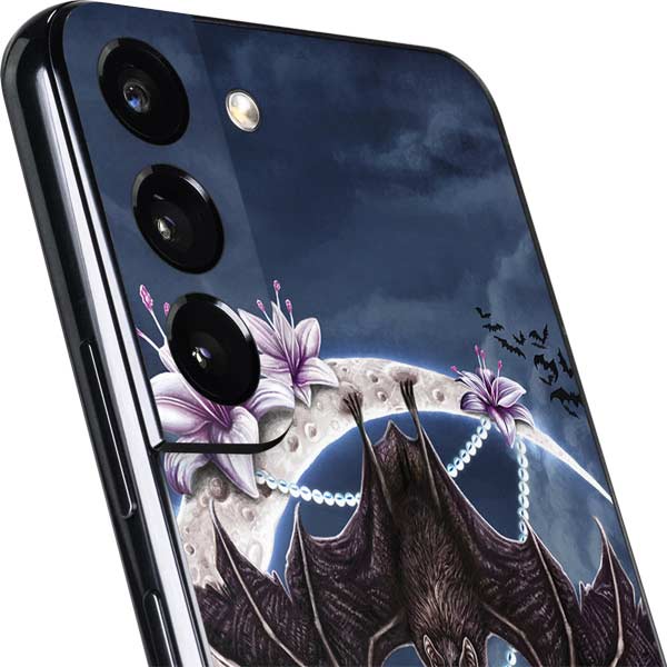 Gothic Moon with Bats and Flowers Skin for Galaxy S22+ | Skinit Decals