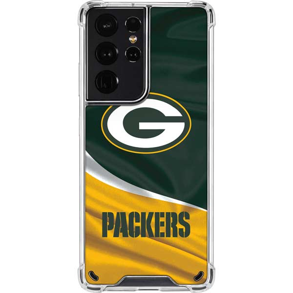 NFL Green Bay Packers Galaxy S21 Ultra 5G Clear Case