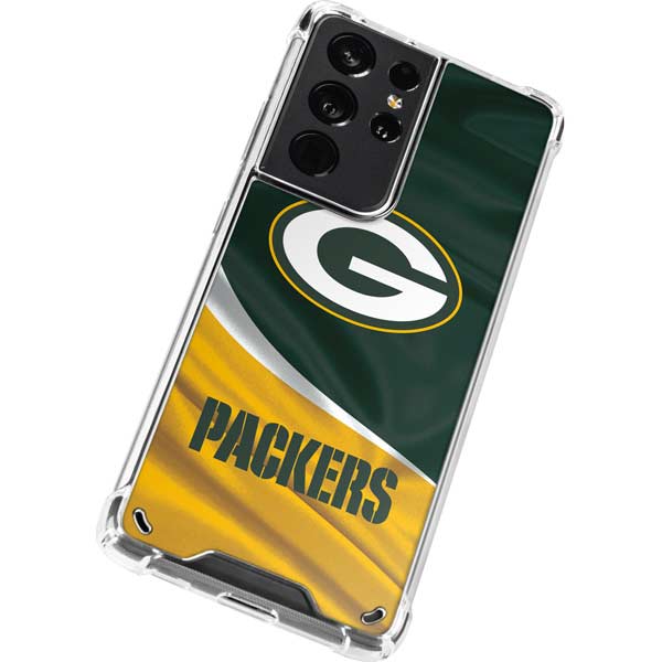 NFL Green Bay Packers Galaxy S21 Ultra 5G Clear Case