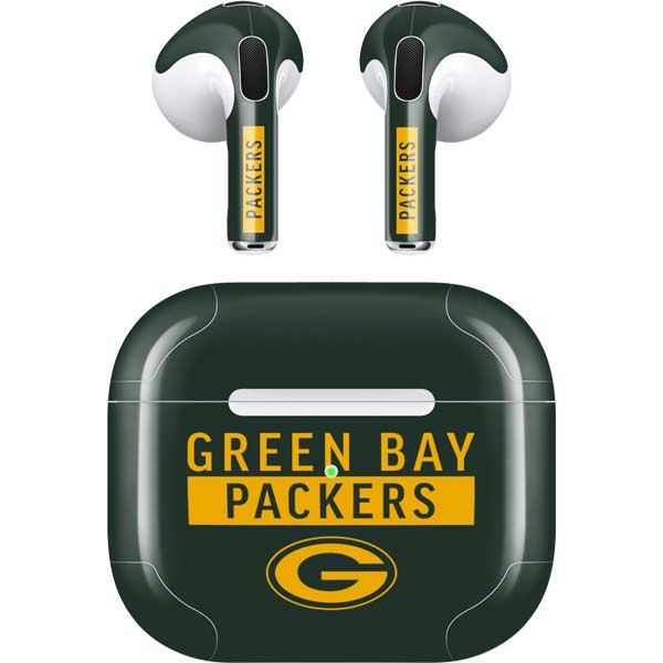 NFL Green Bay Packers Green Performance Series Apple AirPods (3rd Gen 2021) Skin