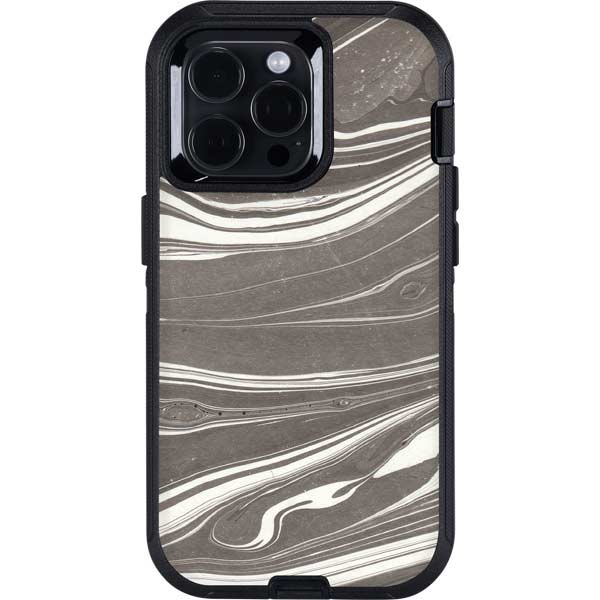 Grey Marble Otterbox Defender iPhone Skin