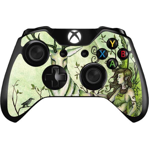 Amy Brown Guardian Fairy and Stag Xbox One Controller Skin