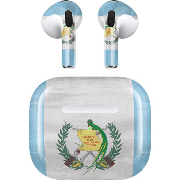 Guatemala Flag Distressed Apple AirPods (3rd Gen 2021) Skin