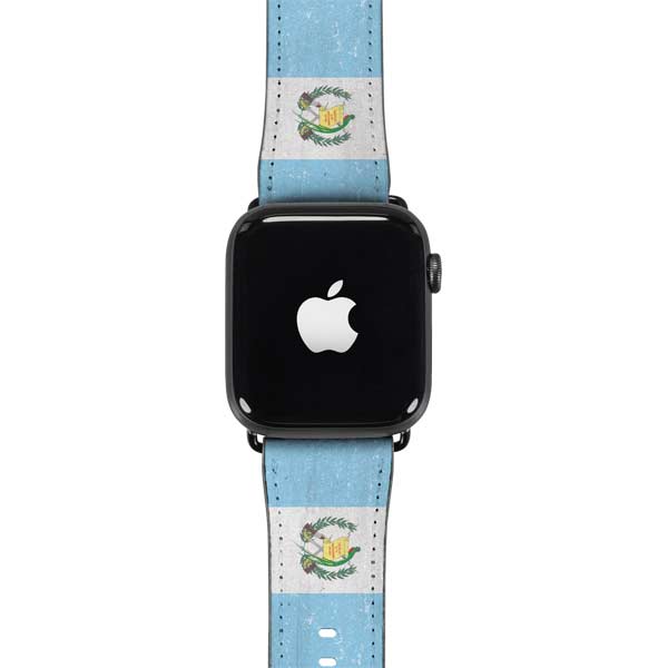 Guatemala Flag Distressed Apple Watch Band 38-40mm