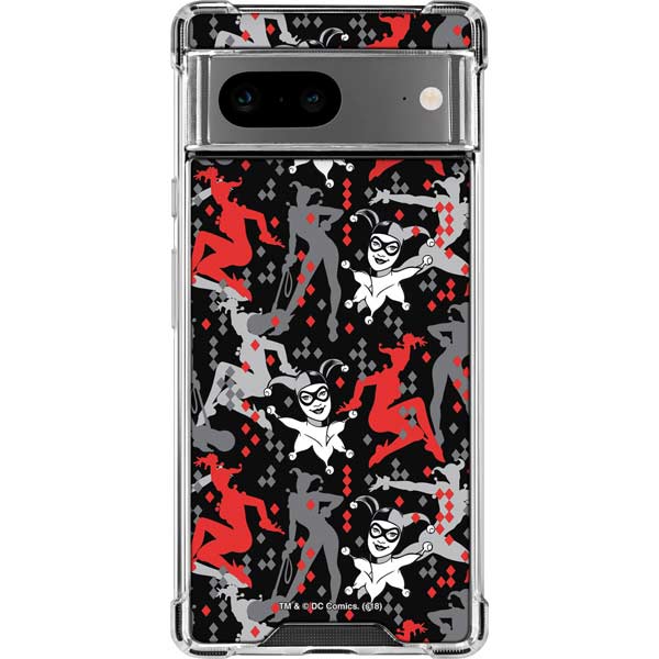 DC Comics Harley Quinn All Over Print Google Pixel 8 Clear Case