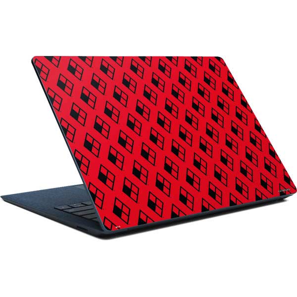 DC Comics Harley Quinn Logo Pattern Surface Laptop Skin