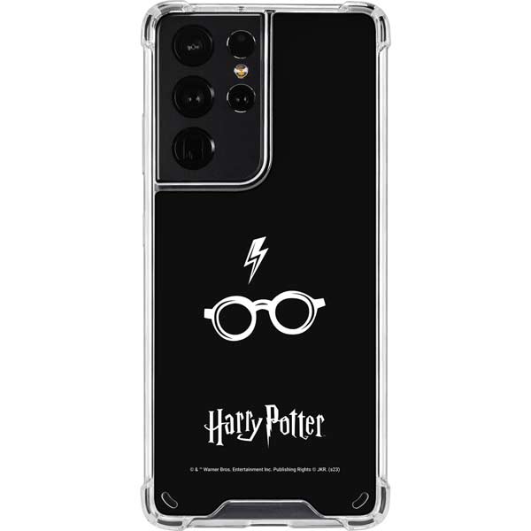 Wizarding World Harry Potter Scar and Glasses Galaxy S21 Ultra 5G Clear Case