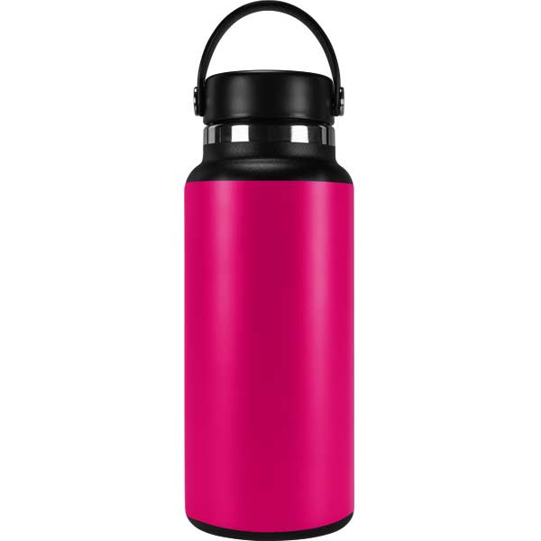 32 oz hot pink hydro flask HOT Pink Solid Hydro Flask 32oz Wide Mouth Skin