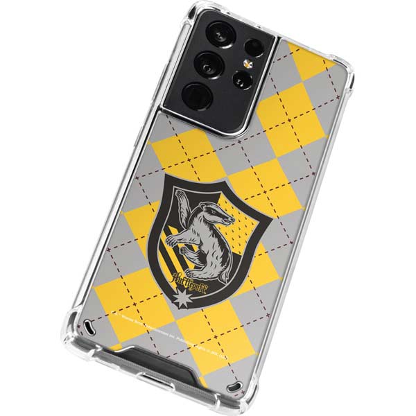 Wizarding World Harry Potter Hufflepuff Crest Galaxy S21 Ultra 5G Clear Case