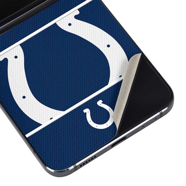 Colts End Zone Lettering Indianapolis Colts Zone Block Skin for Galaxy Z Flip5 5G | Skinit