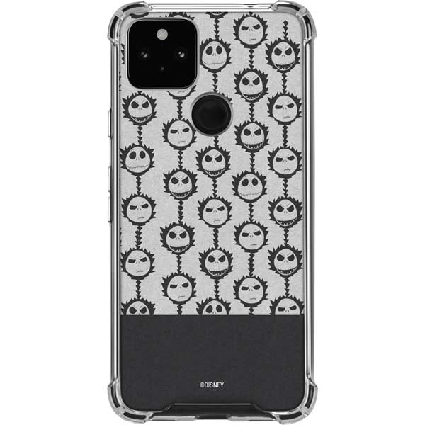 Jack Skellington Grey Split Google Pixel Clear Case Disney Skinit