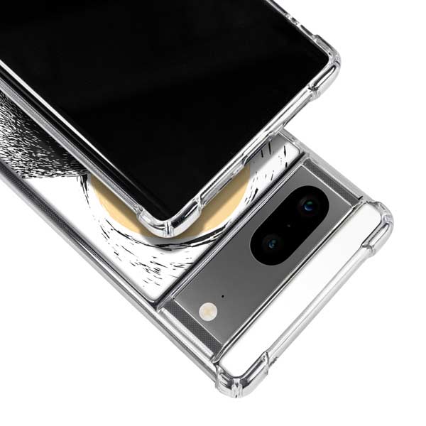 Disney The Nightmare Before Christmas Jack on Spiral Hill Art Google Pixel 8 Clear Case