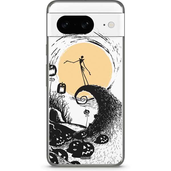 Disney The Nightmare Before Christmas Jack on Spiral Hill Art Google Pixel 8 Skin