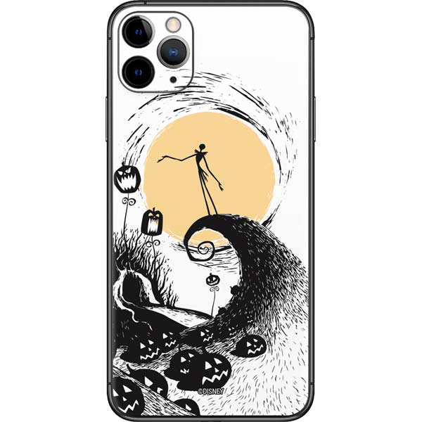 Disney The Nightmare Before Christmas Jack on Spiral Hill Art iPhone 11 Pro Max Skin